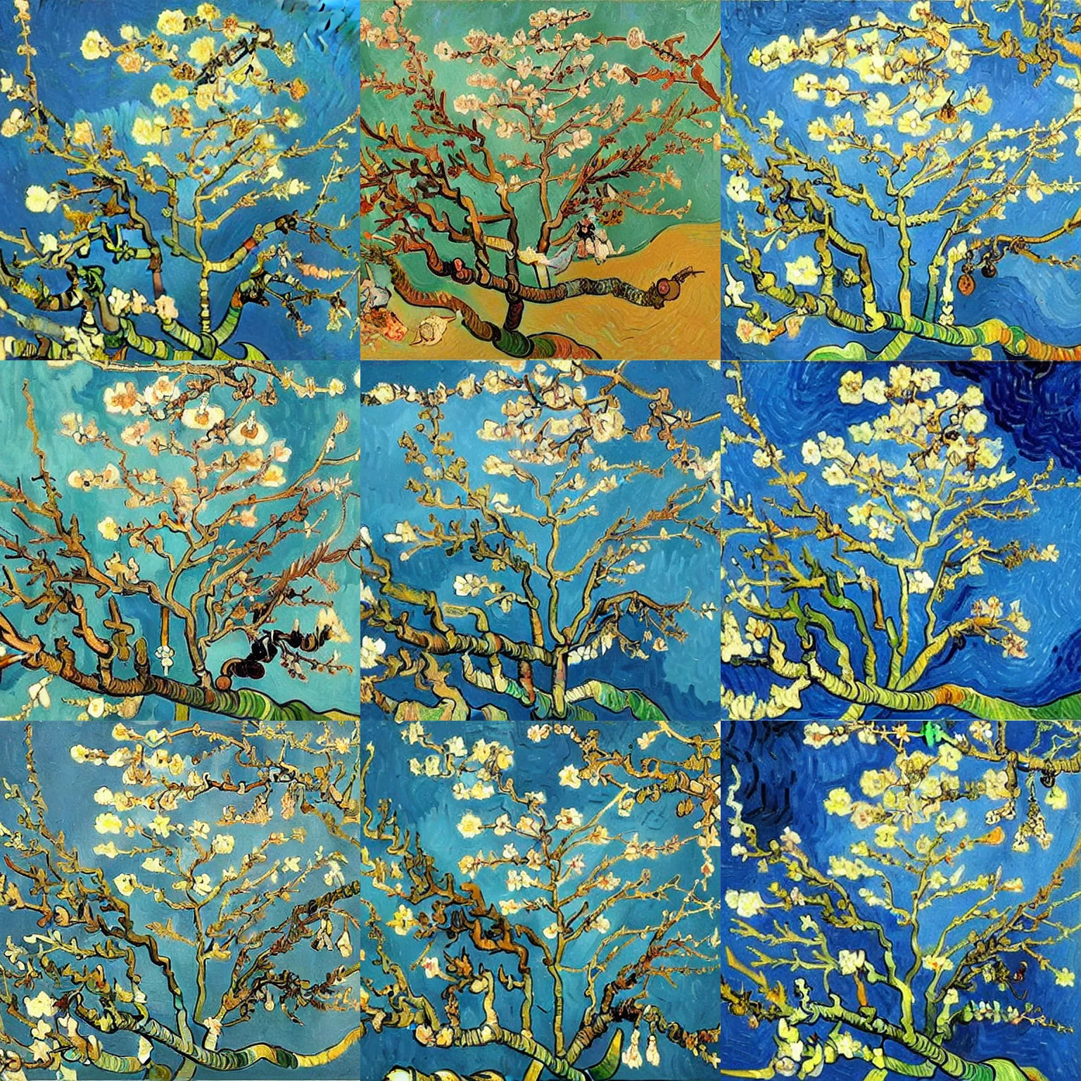 Prompt: vincent van gogh almond blossom