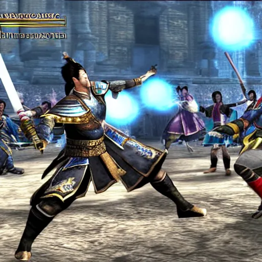 Prompt: a screenshot from the game Dynasty Warriors
