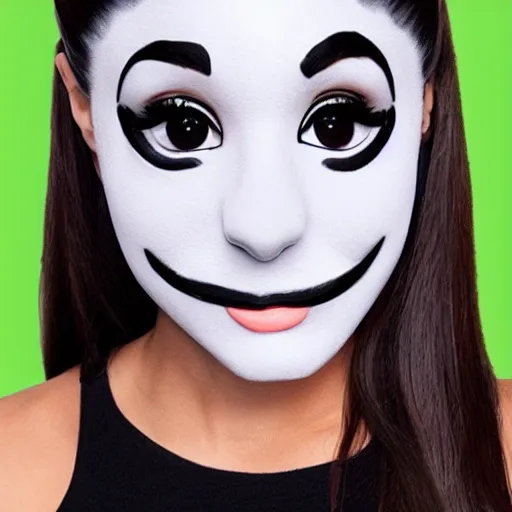 Prompt: ariana grande halloween mask