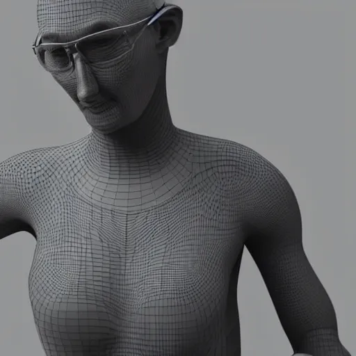 Image similar to human figure, highly detailed photorealistic 3d render hyper realism 8k octane