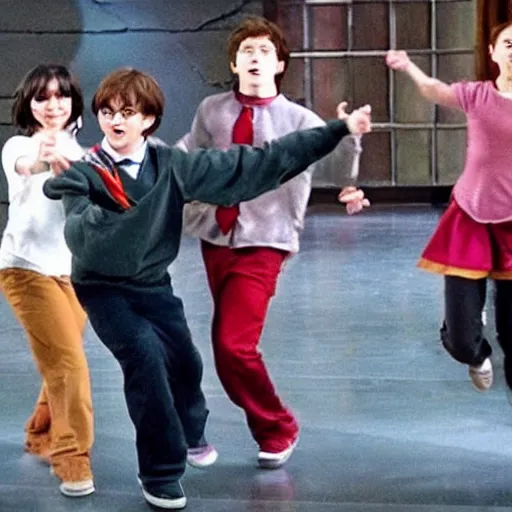 Image similar to harry potter dancing in high school musical