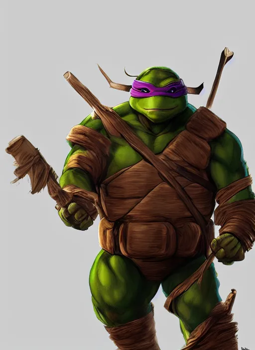 Prompt: leonardo, from tmnt by simon bisley, au naturel, hyper detailed, digital art, trending in artstation, cinematic lighting, studio quality, smooth render, unreal engine 5 rendered, octane rendered, art style by klimt and nixeu and ian sprigger and wlop and krenz cushart