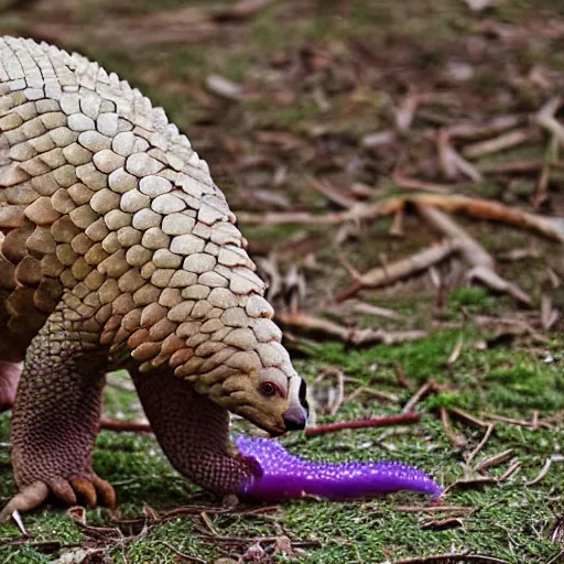 Image similar to photo of a pangolin that looks like a dragonfruit