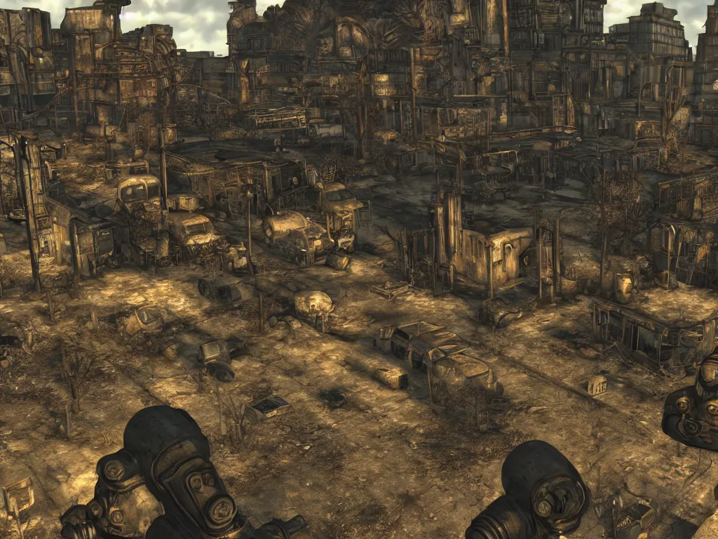 Prompt: fallout 2 hd remastered screenshot unreal engine 5