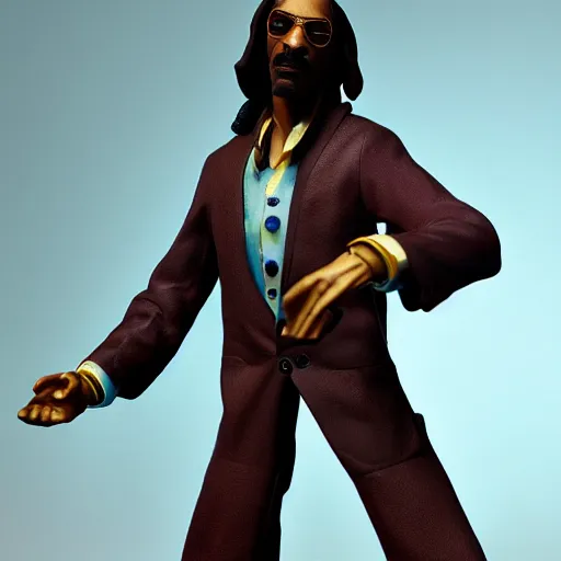 Image similar to Snoop Dog as a figurine, artstation, 8k, studio, light,