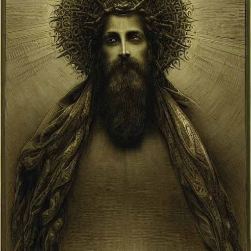 Image similar to Profile picture of a deity-of-language by Gustave Dore