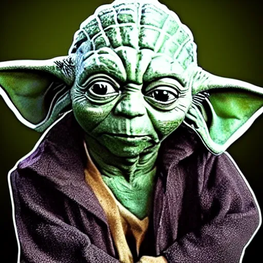 Image similar to Yoda merged with Johnny Depp