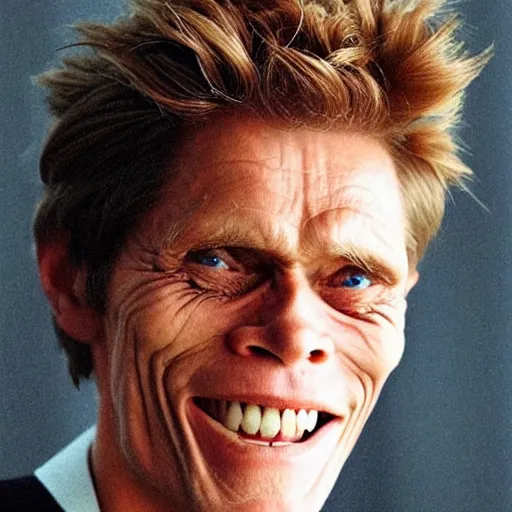 Image similar to willem dafoe as a woman