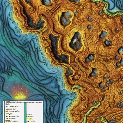 Image similar to fantasy map, hyperdetailed, realistic, giant caldera