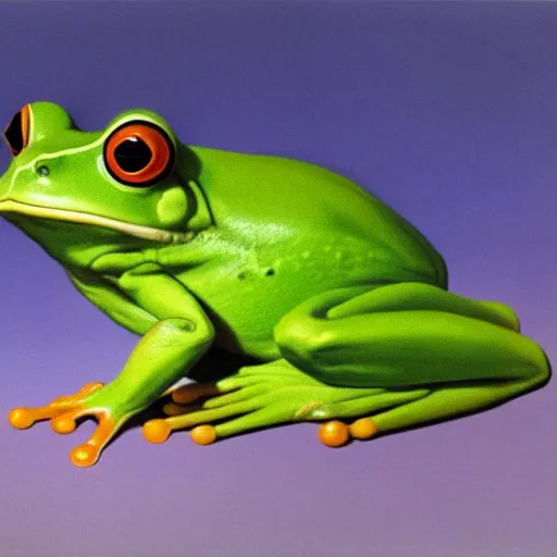Prompt: frog by René Magritte, detailed, 4k
