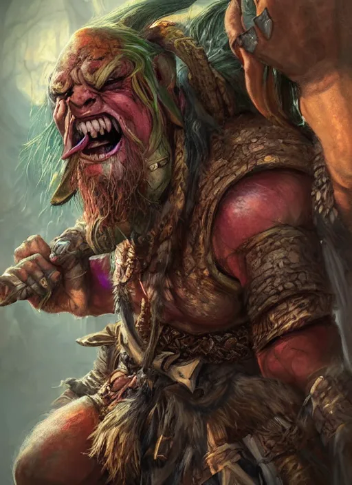Prompt: orc barbarian, ultra detailed fantasy, dndbeyond, bright, colourful, realistic, dnd character portrait, full body, pathfinder, pinterest, art by ralph horsley, dnd, rpg, lotr game design fanart by concept art, behance hd, artstation, deviantart, hdr render in unreal engine 5