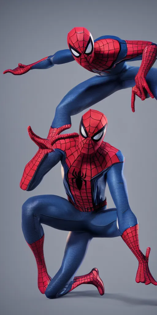 Image similar to full body shot film still of spider-man, 3d render, Unreal Engine, octane render, ray tracing, Unity, highly detailed, high quality, HD, 4k, 8k, realistic, sharp, trending