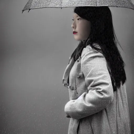 Image similar to girl with an umbrella on a rainy day, profile pic