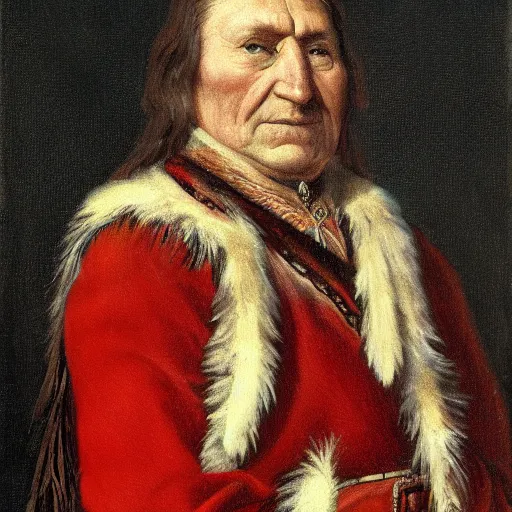 Prompt: a portrait of a Scottish chief (not an Indian chief)