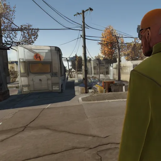 Prompt: Walter White in Half Life 2