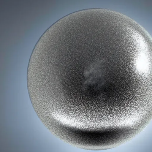 Prompt: Room-temperature superconductor floating in midair, metallic carbon orb floating