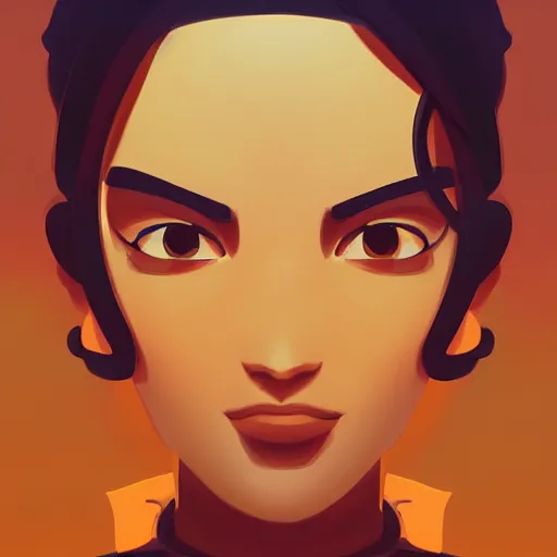 Image similar to face icon stylized minimalist casablanca, loftis, cory behance hd by jesper ejsing, by rhads, makoto shinkai and lois van baarle, ilya kuvshinov, rossdraws global illumination