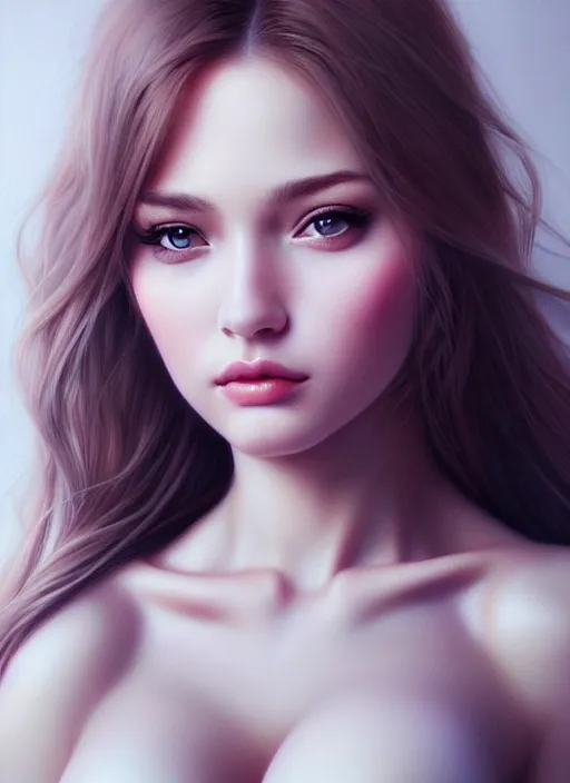 Prompt: a gorgeous female photo, professionally retouched, soft lighting, realistic, smooth face,!! half body crop!!, perfect eyes, wide angle, sharp focus on eyes, 8 k high definition, insanely detailed, intricate, elegant, art by artgerm, snowy winter