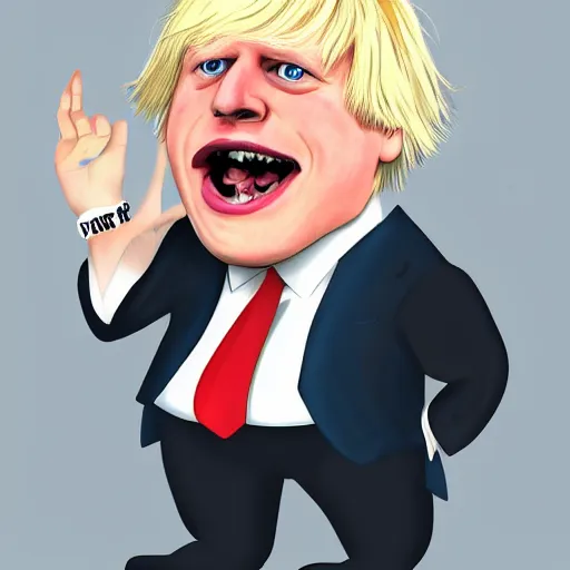 Image similar to boris johnson in the style of furry, trending on furaffinity