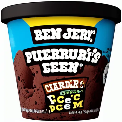 Image similar to ben and jerry's poop flavored ice cream pint