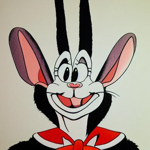 Image similar to bugs bunny realistic portrait