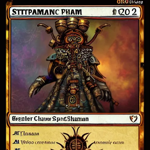 Image similar to steampunk shaman