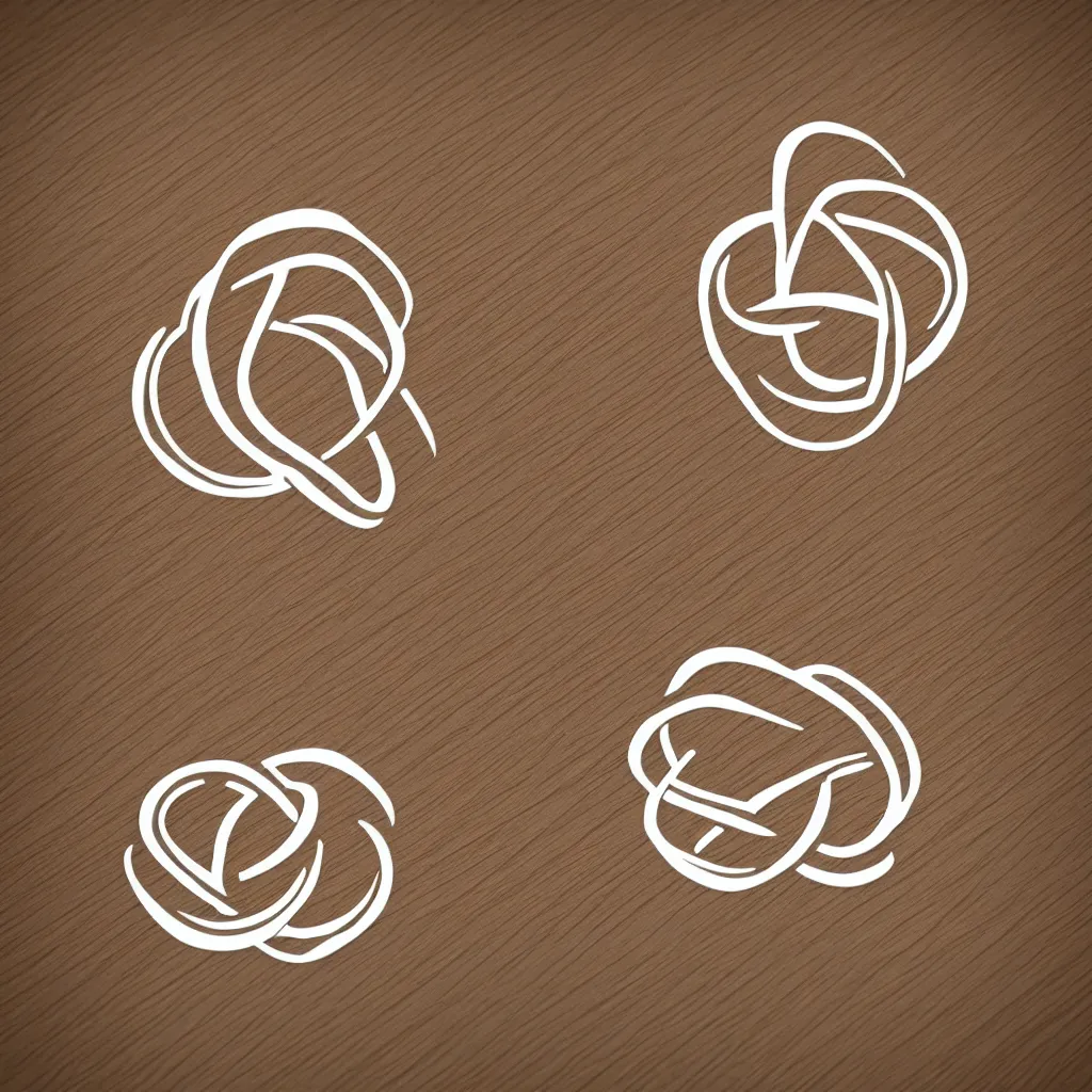 Prompt: simple infinite knot; die-cut sticker; logo; high resolution; best logo; beautiful graphic
