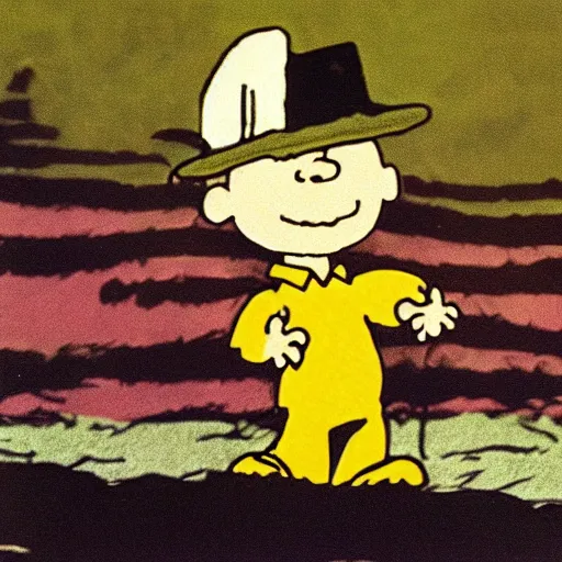 Image similar to Charlie Brown performing at Woodstock 1999, photograph, award winner, hyperrealistic