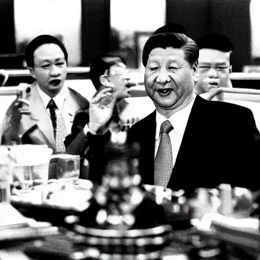 Prompt: xi jinping in fear and loathing in los vegas ( 1 9 9 8 )