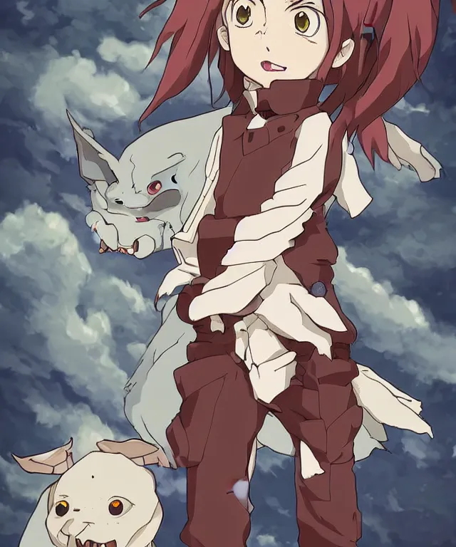 Prompt: a cute humanoid hellhound alchemist in the style of studio ghibli in the style of slice of life anime trending on artstation deviantart pinterest detailed realistic hd 8 k high resolution