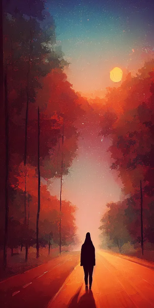 Image similar to i've been on my own for long enough, by alena aenami