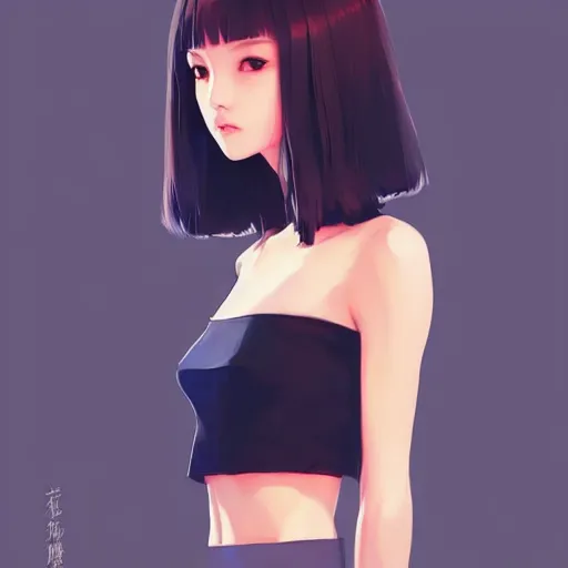 Image similar to a beautiful young japanese natalie portman alluring instagram model in crop top, by guweiz and wlop and ilya kuvshinov and artgerm and makoto shinkai and studio ghibli, symmetrical eyes, aesthetic, gorgeous, stunning, alluring, attractive, artstation, deviantart, pinterest, digital art