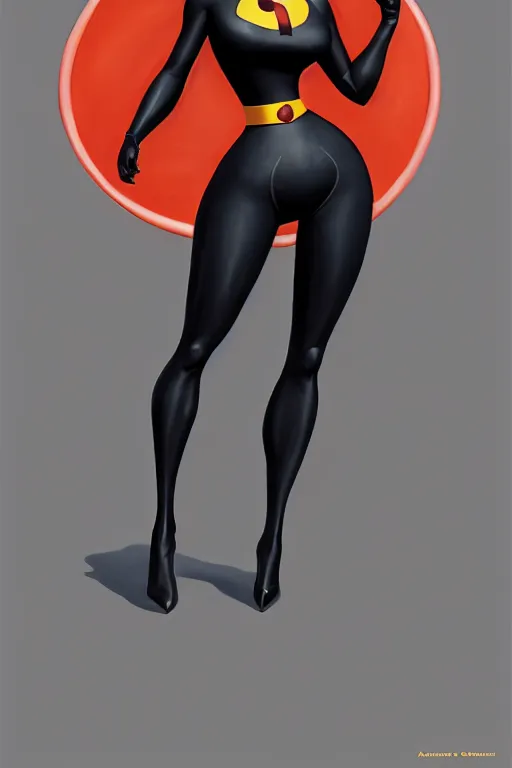 Image similar to kim kardashian as elastic girl from the incredibles, highly detailed, d & d, fantasy, highly detailed, digital painting, trending on artstation, concept art, sharp focus, illustration, art by artgerm and greg rutkowski and fuji choko and viktoria gavrilenko and hoang lap