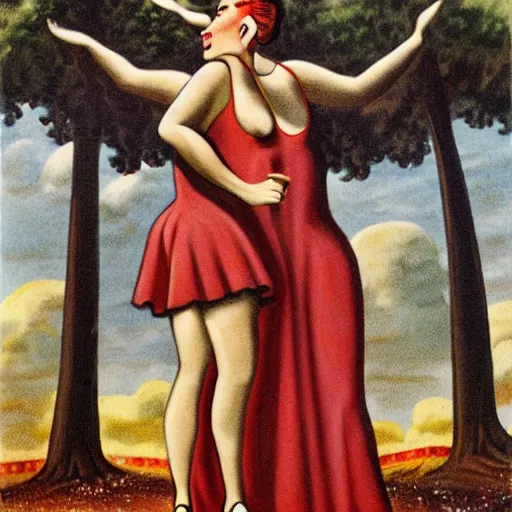 Prompt: a giantess man with a giant woman dancing together, enormous, big, by enoch bolles, photo, digital art, trees, houses, street, hearts