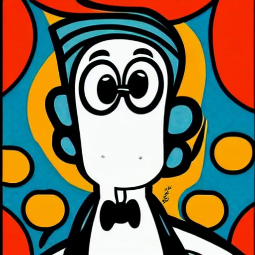 Prompt: amazing handsome squidward, pop art cartoon style