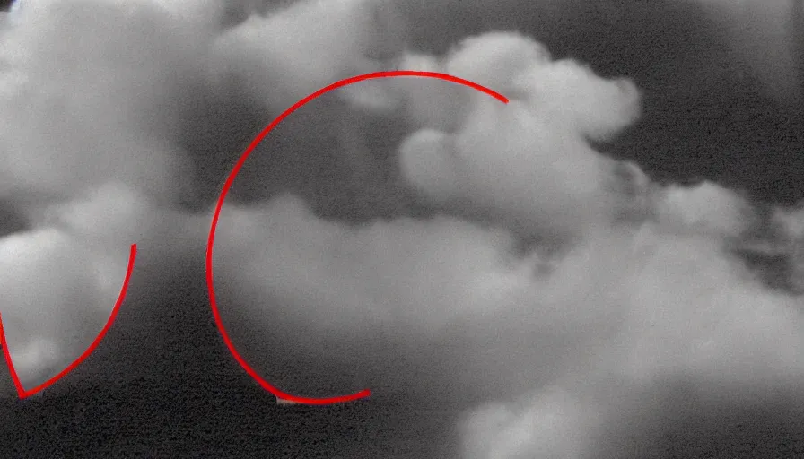 Prompt: 2 0 0 8 nokia flipphone footage of marian apparition, marian apparitions distant in clouds, red line circle drawn around subject, jpg damage