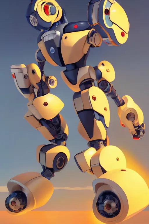 Image similar to metabots medabots medarotto medarot robot minimalist comics, behance hd by jesper ejsing, by rhads, makoto shinkai and lois van baarle, ilya kuvshinov, rossdraws global illumination ray tracing hdr radiating a glowing aura