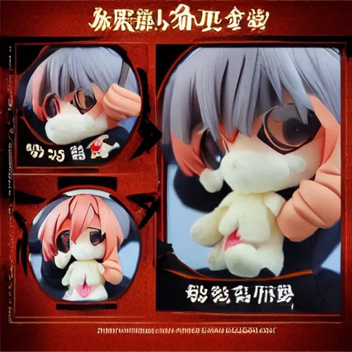 Image similar to cute fumo plush of a foxboy rpg item shop owner, three point lighting, dramatic, anime