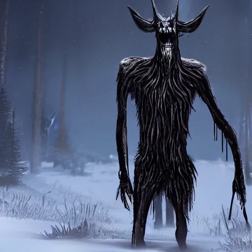 Image similar to until dawn wendigo