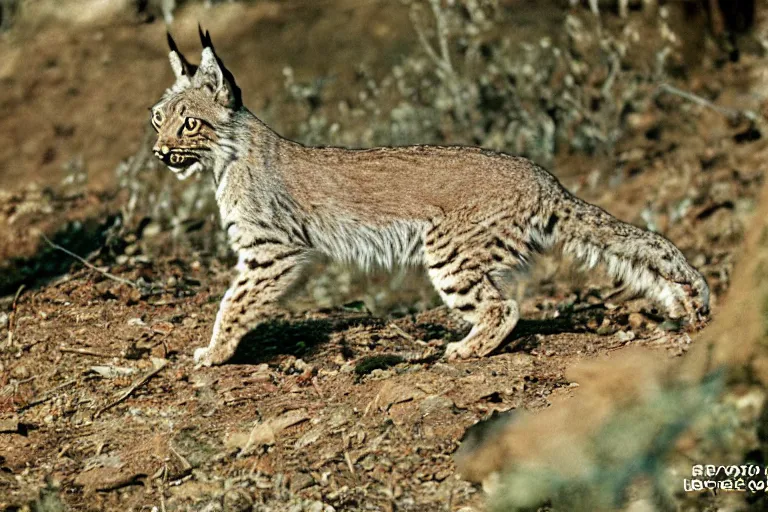 Image similar to a photo of a pignite lynx in its natural habitat, kodak ektachrome e 1 0 0 photography