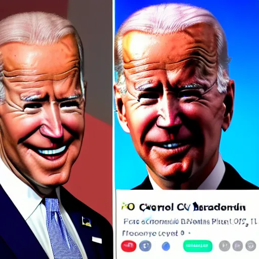 Prompt: joe biden crystal forehead c 2 0 at c 7,