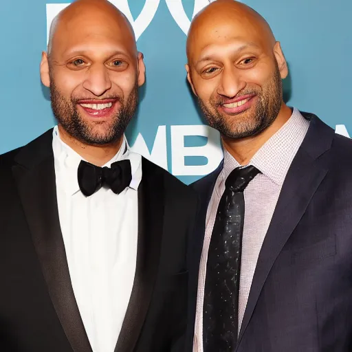 Prompt: Keegan Michael Key and Jordan Banana Peel