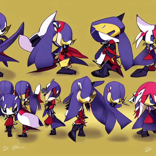 Image similar to Army of Prinny from Disgaea, digital art, Artstation