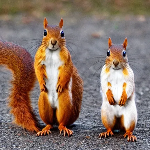 Prompt: splooting squirrels