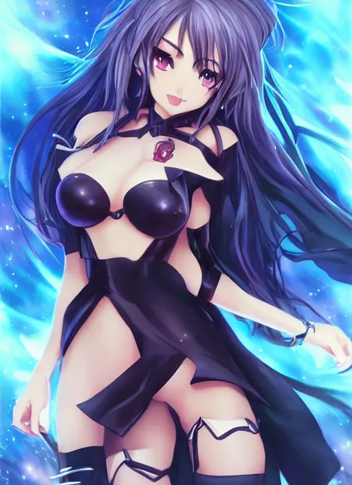 Raynare, High School DXD anime character in a, Stable Diffusion