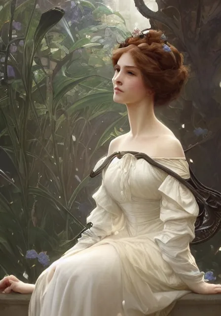 Prompt: cinderella, intricate, elegant, highly detailed, digital painting, artstation, concept art, smooth, sharp focus, illustration, art by artgerm and greg rutkowski and alphonse mucha and william - adolphe bouguereau