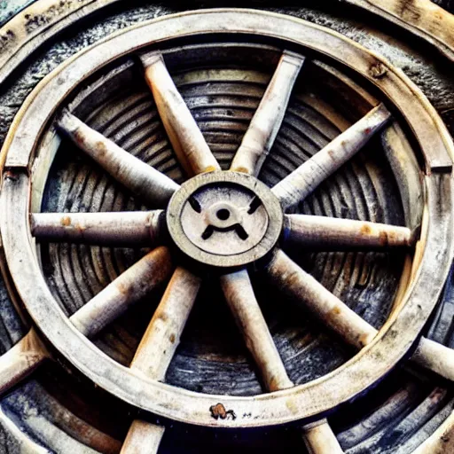 Image similar to symbol of a ship wheel