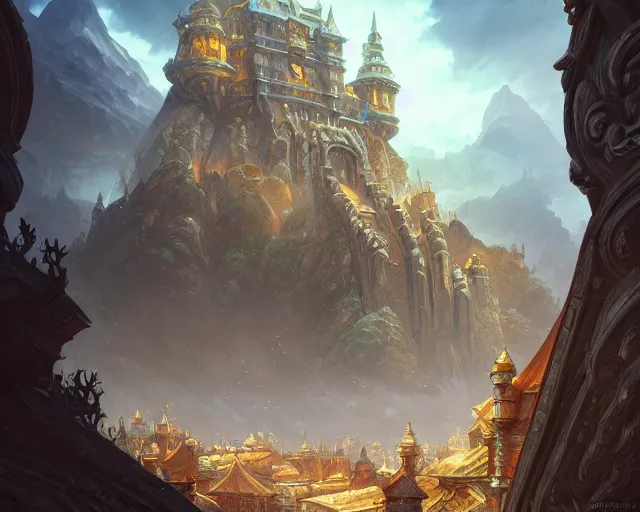 Image similar to photography of sen's fortress, fantasy, intricate, elegant, highly detailed, digital painting, artstation, concept art, matte, sharp focus, illustration, hearthstone, art by artgerm and greg rutkowski and alphonse mucha