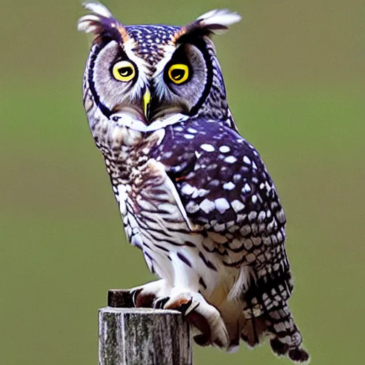 Image similar to hybrid owl and bee - h 7 0 4