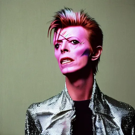 Prompt: David Bowie on lsd